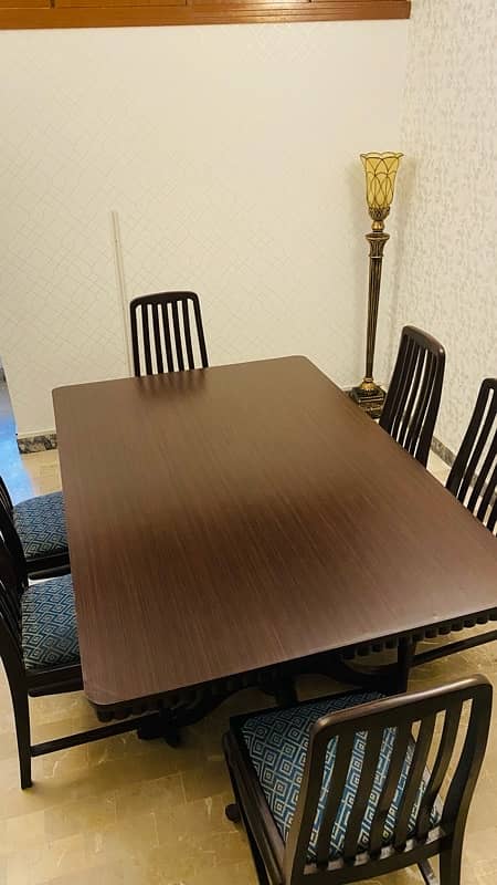 six person dining table with six chairs 2