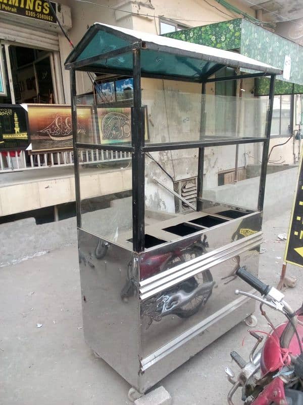 Fries and burger stall/counter for sale (stainless steel) 0