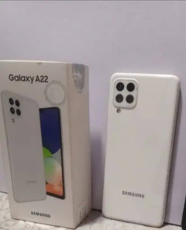 Samsung a22 galaxy phone OK ha box charger be ha xchang possible ha 2