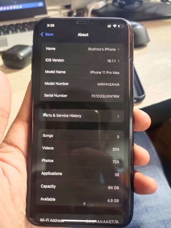 Iphone 11 Pro Max PTA approved 10/10 Condition 5