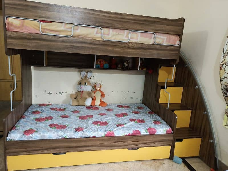 Bunk bed | Three in One Banker Bed | Interwood Branded | Solid Wood 7