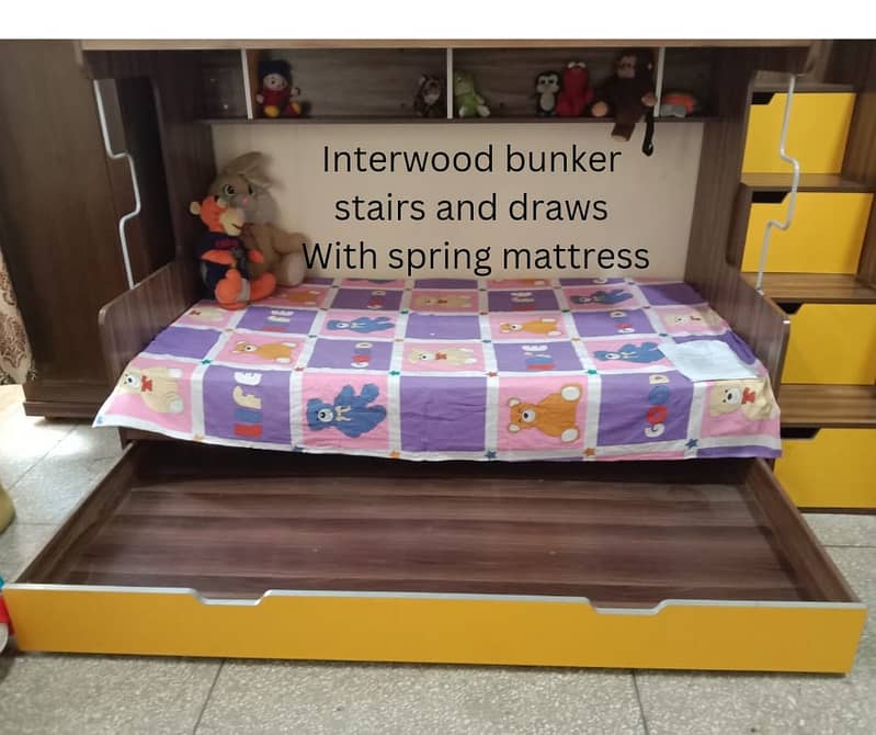 Bunk bed | Three in One Banker Bed | Interwood Branded | Solid Wood 8