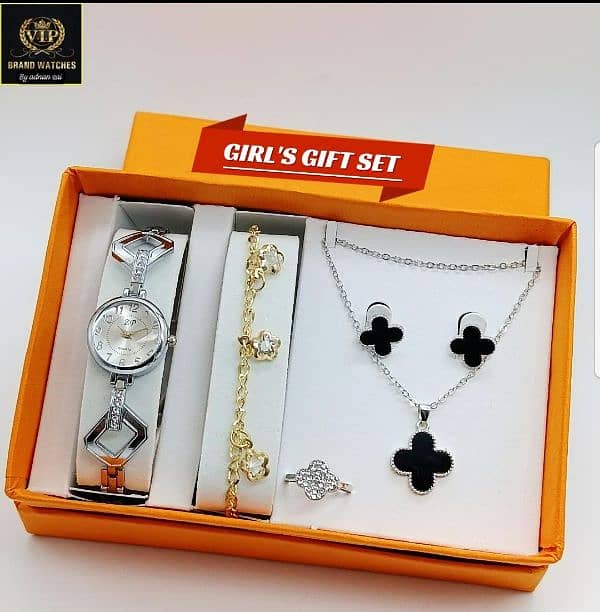 GIRL'S GIFT SET  GIRLS JEWELRY WATCH free home delivery 0