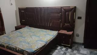 king size bed set with side tables and dressing table