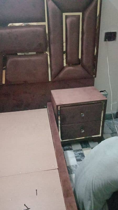 king size bed set with side tables and dressing table 2