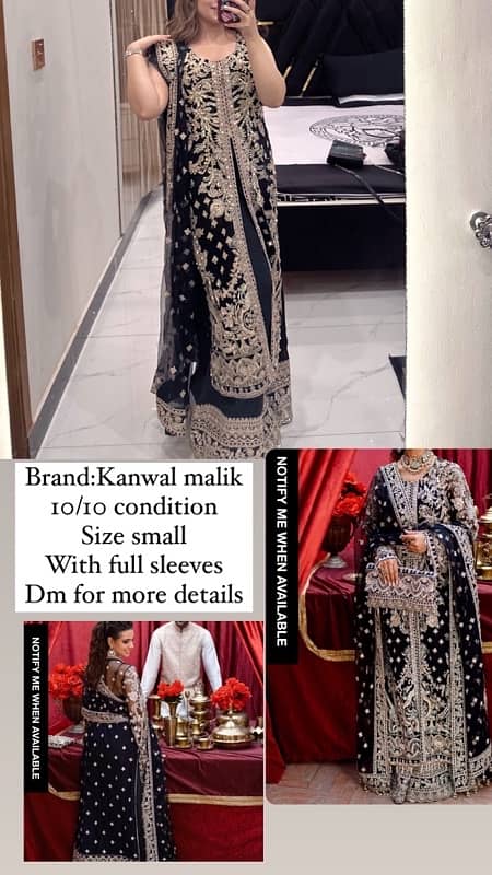 branded dress for wedding Kanwal malik 3 pc dress 0