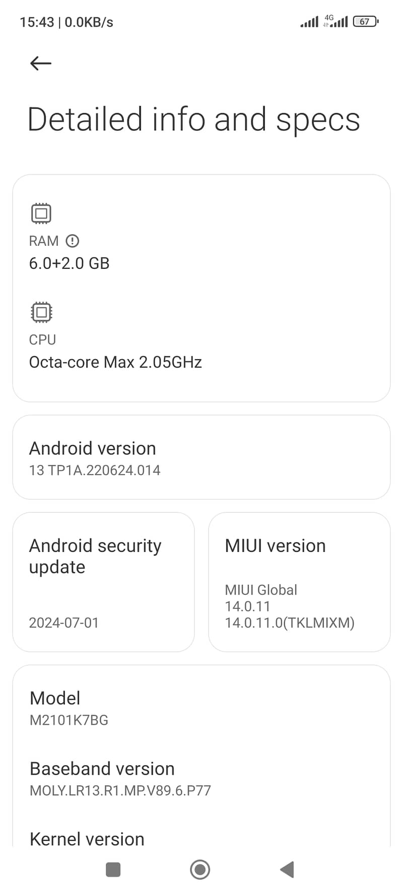 REDMI NOTE 10s 6+2/128 8