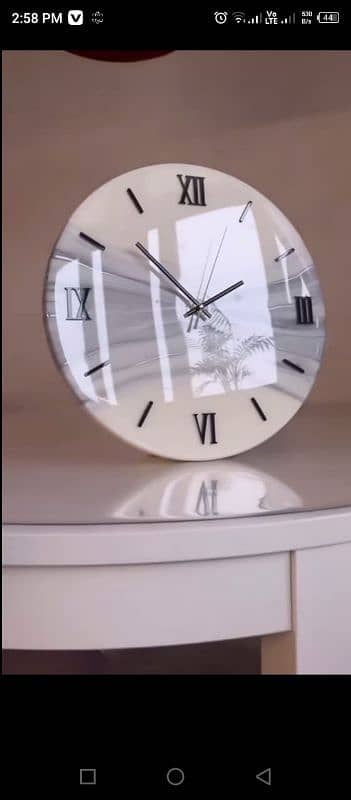 Resin Wall Clock 1