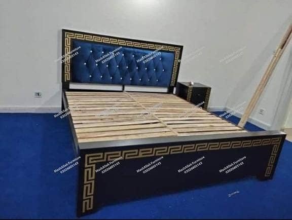 Bed Set - Bedroom Set - Double Bed - Wooden Bed - Bed with Side Table 15