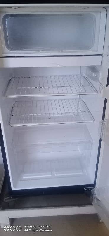 pel room fridge model 1400 black colour glass door 1