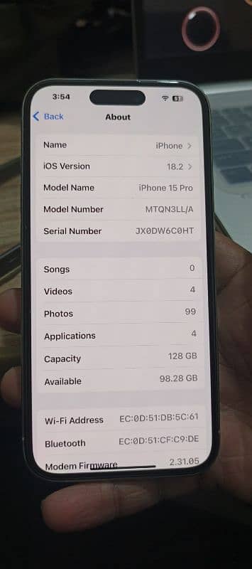 iPhone 15 Pro   128gb Jv 6