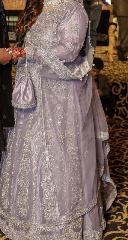 bridal walima nikaha maxi for urgent sale 4