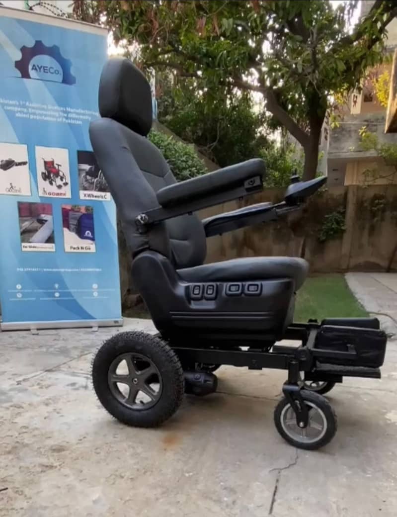 Electric Wheelchair Foldable| Motorized Reliable Wheel Chair Power 18