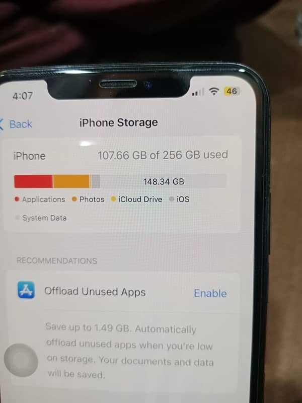 I phone xsmax 256 gb pta approved 12