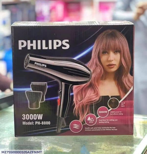 Fast Drying Hair Dryer PH-8800 Philips 0