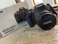 Canon EOS DSLR 800D 18-55mm lens and Kingjoy Tripod