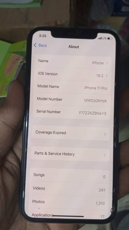 iphone 11 pro 64gb PTA approved Dual sim telefon physical n Esim box 5