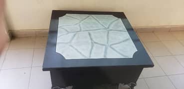 10 by 10 condition wood made center table