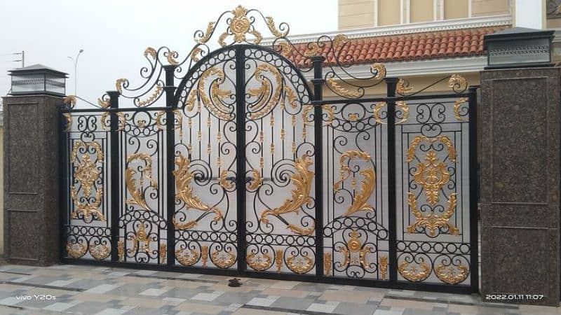 Spanish gates/modern gates/cnc gates and railing/glass railing/ 2