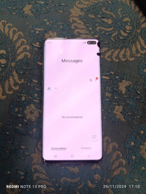 samsung s10 plus single sim non pta sim working cntct 030/4837/57/56 2