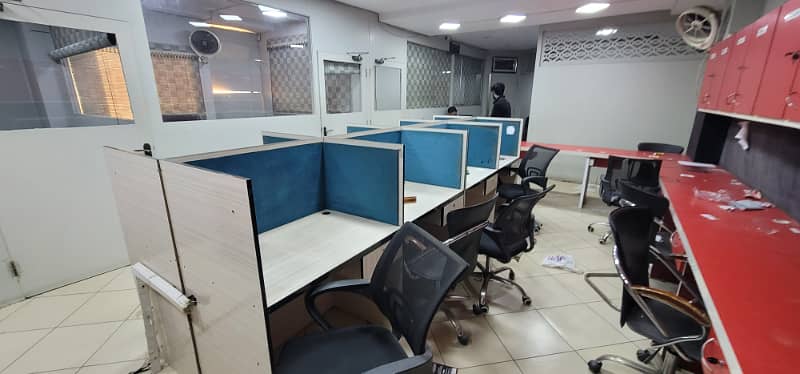 Furnished office for rent 1400sqft in shahar e Faisal. 0