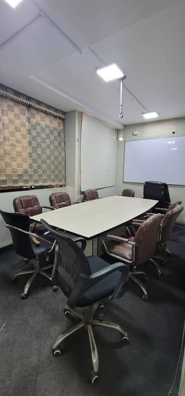 Furnished office for rent 1400sqft in shahar e Faisal. 3