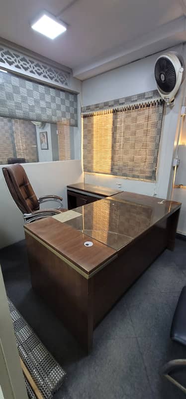 Furnished office for rent 1400sqft in shahar e Faisal. 5