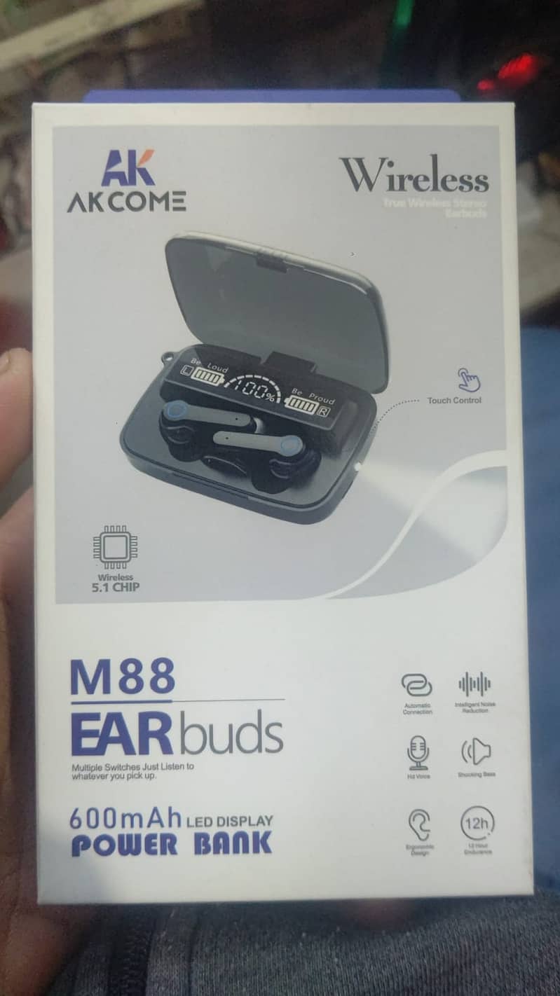 M88 True Wireless Earbuds on 6 or above order Wholesale rate 0