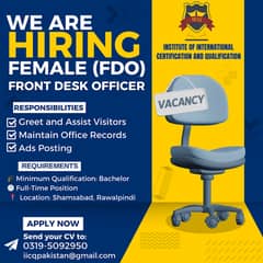  Front Desk Officer / Receptionist