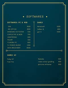 Data recovery / Games available