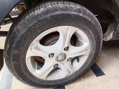 4 tries & alloy wheel two months use