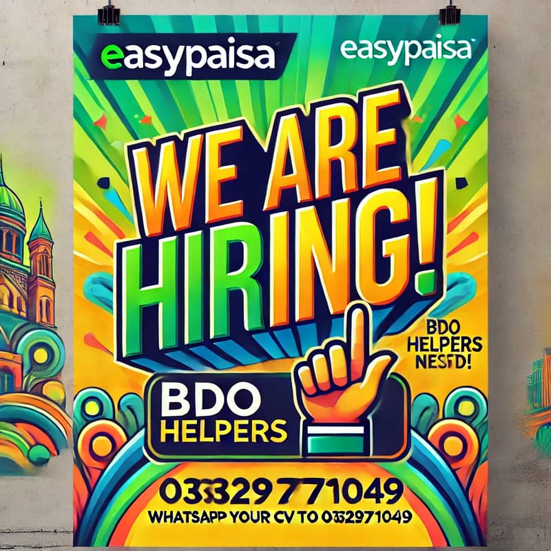 B. O. D helper Required 0