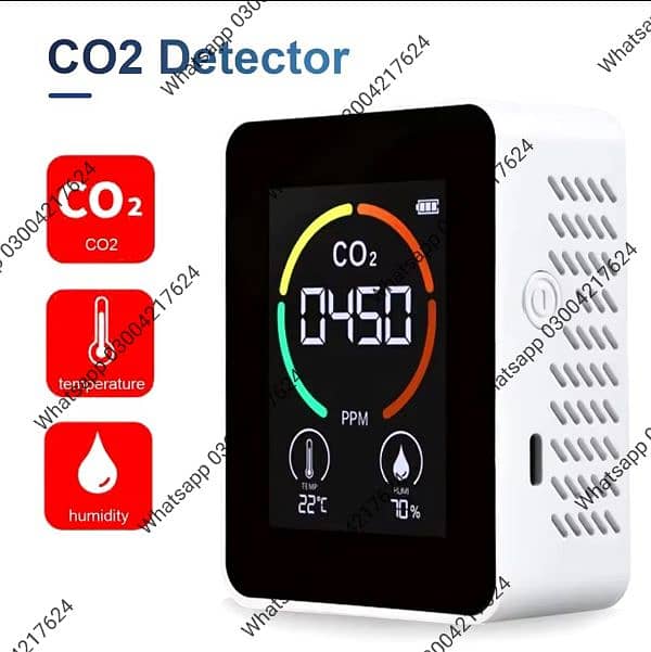 Digital Air Quality meter sports Detector Dioxide CO2 PM2.5 Teste 0