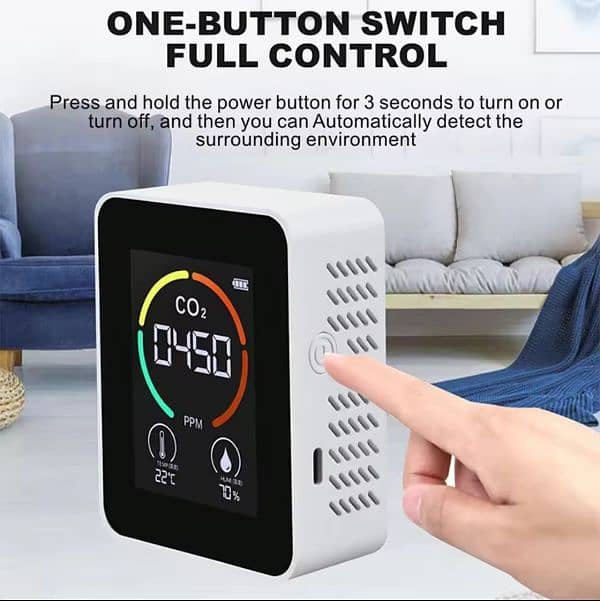 Digital Air Quality meter sports Detector Dioxide CO2 PM2.5 Teste 11