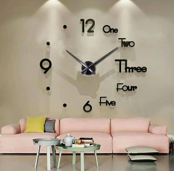 Analog wooden wall clock 3