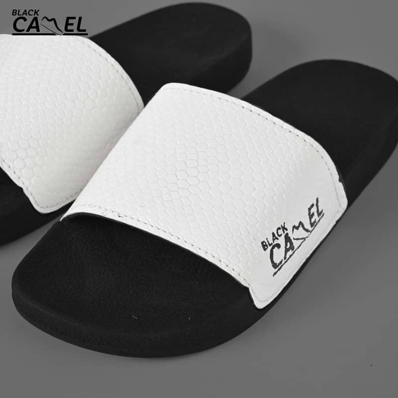 Black Camel Cobra Texture Slide White 3