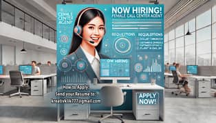 Now Hiring! Female Call Center Agent