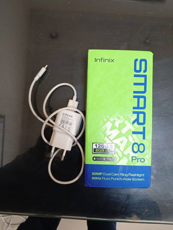 infinix smart 8 pro mobile blue colour 3 months warranty 13