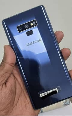 complete box samsung note 9 blue color