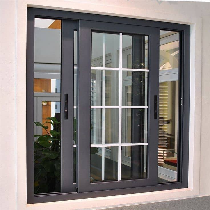 Aluminium Sliding Window/upvc sliding window/Double glazed aluminum 9