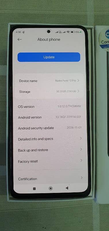 Xiaomi Redmi Note 12 pro Up for sale 1