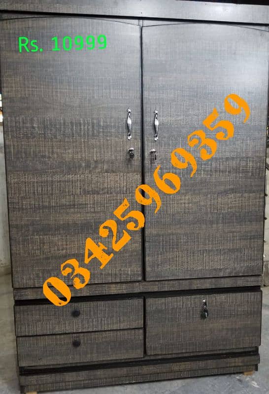 cupboard almari 6ft wardrobe showcase hostel dining bed dress storage 19