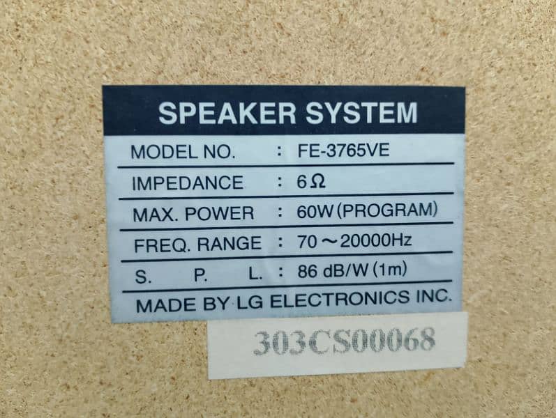 LG Speaker System 2