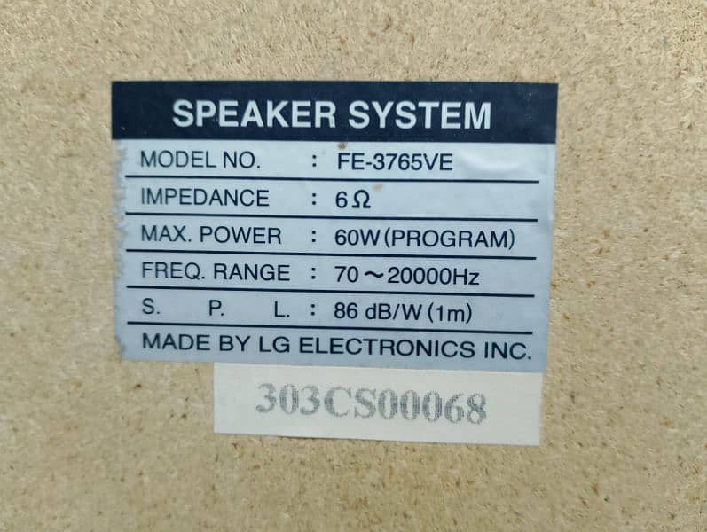 LG Speaker System 3