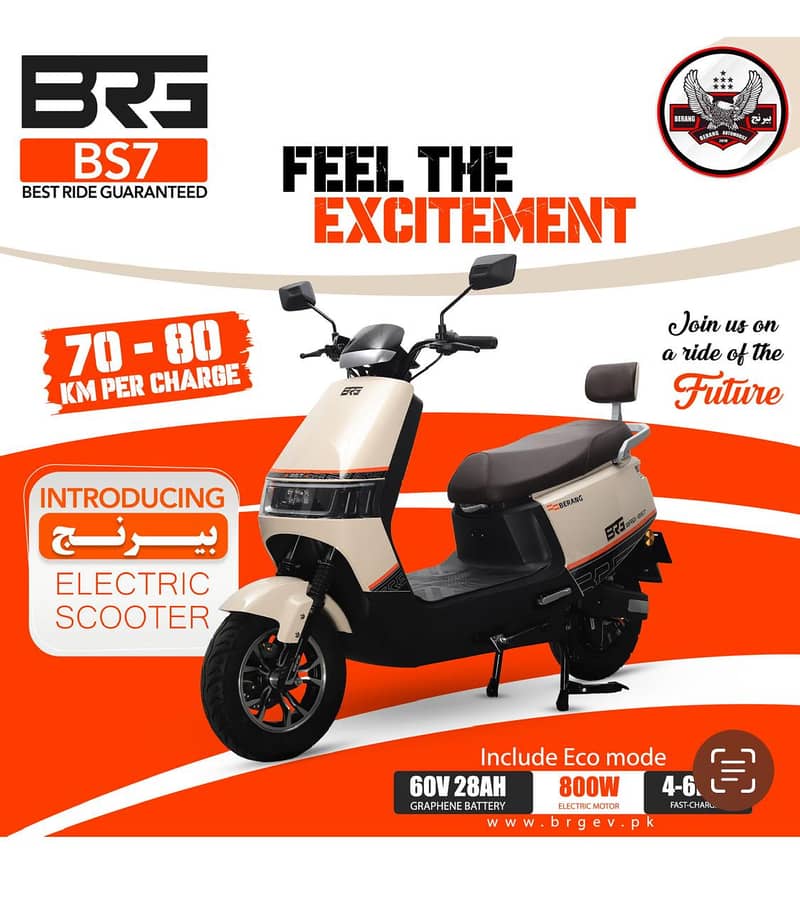 Electric Bikes,Electric Scooty,Electric Scooter BRG BS7 2025 0