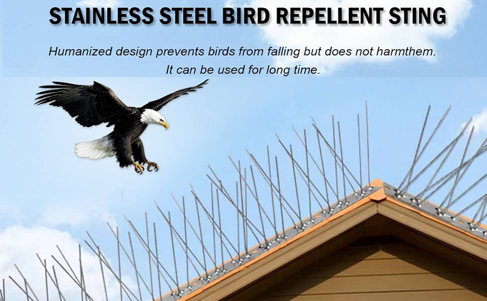 ANTI - Bird Barrier - REPELLENT - STAINLESS STEEL Spikes In Pakistan 0