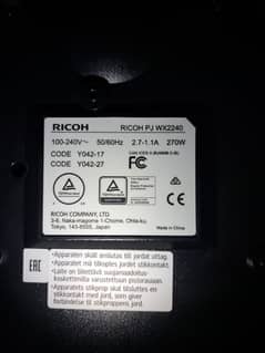 Projector Ricoh PJ wx2240