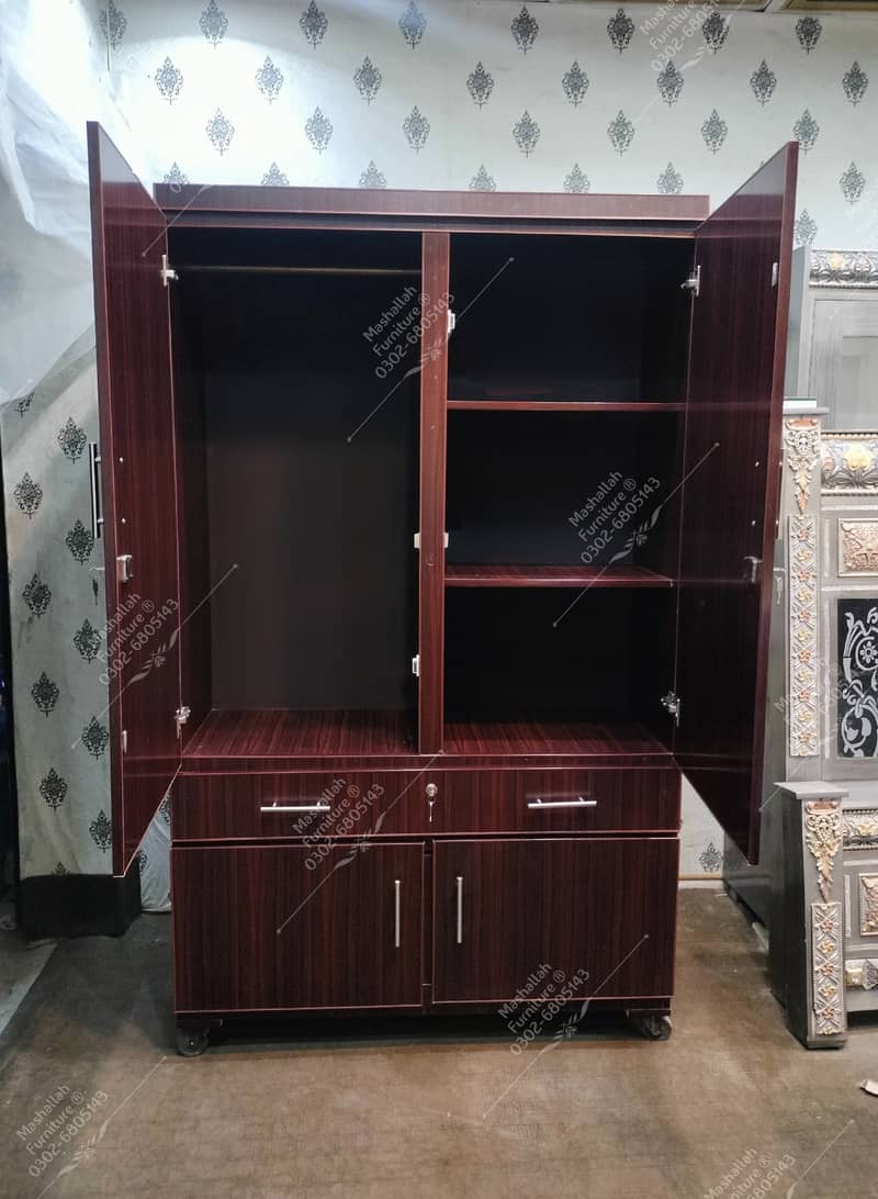 Almari - Wooden Almari - 2 Door  Almari - Cupboard - Wardrobe 2