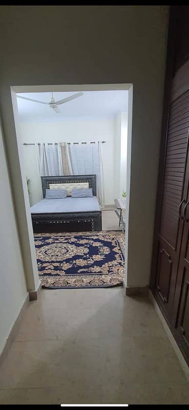 Beautiful full furnished room available for rent in F-11 Islamabad at main road, just for female at reasonable price, including All bills, 2