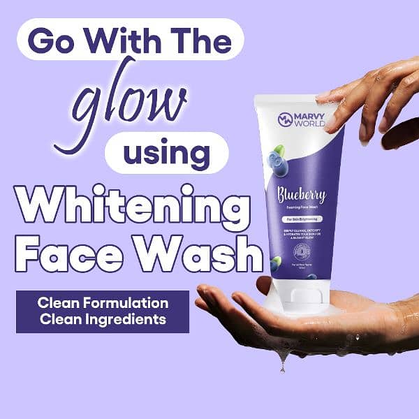 Blueberry Whitening Face wash 4